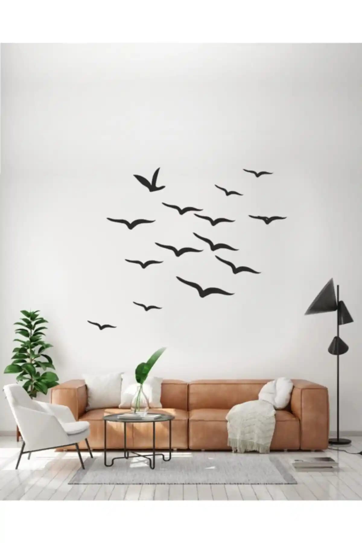 Doğa Temalı Kuş Desenli Ahşap Duvar Dekoru Modern ve Şık Tasarım