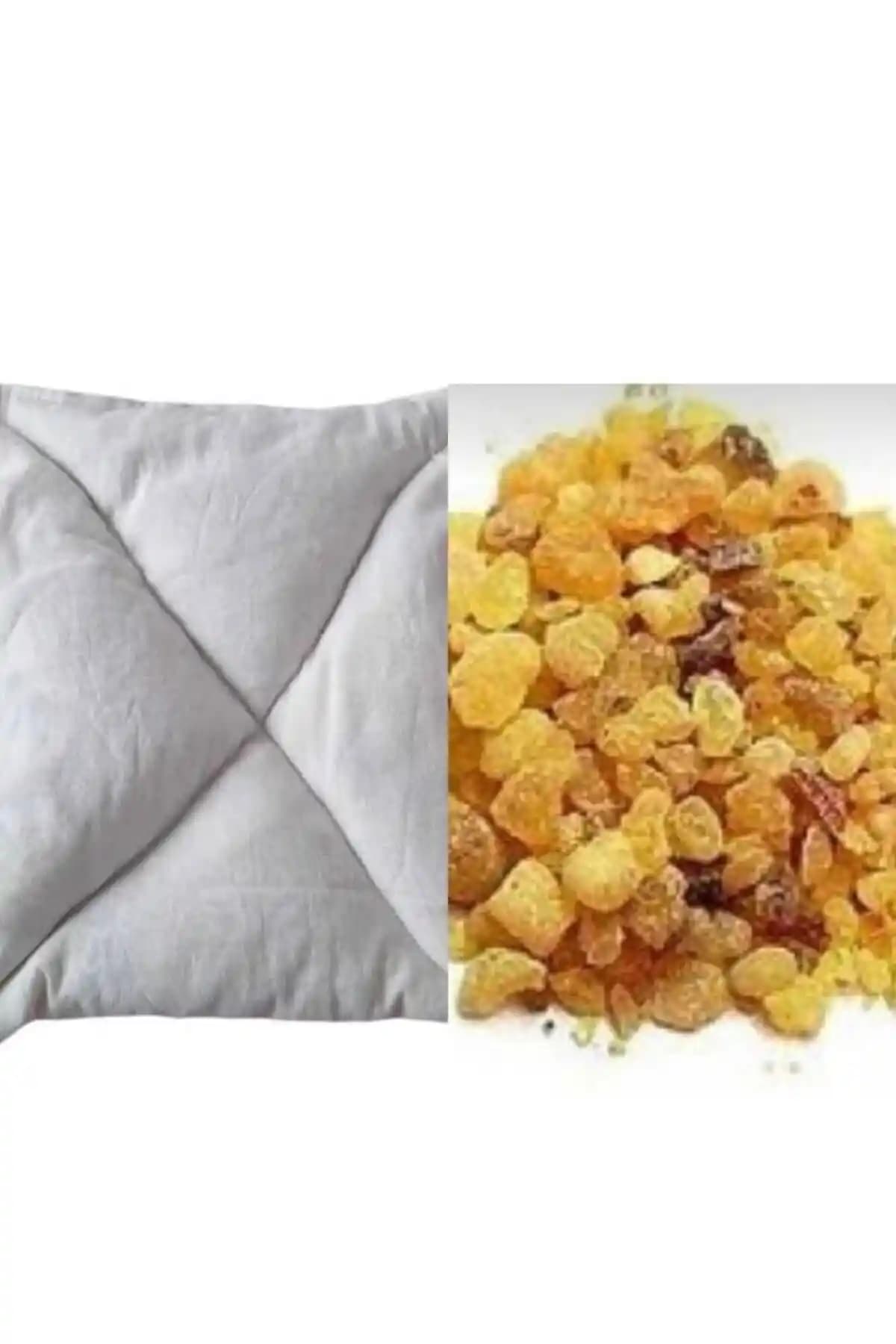 Doğal ve Hafif Yün Dolgulu Yastık Günlük Sakız İçeriğiyle Solunum ve Uyku Rahatlatıcı