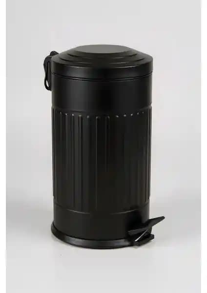 Eforeca Vintage Çöp Kovası Siyah 16 Litre Estetik ve Dayanıklı Tasarım