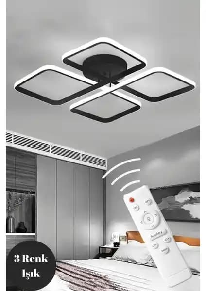 Elektroyou Novem Siyah Plafonyer: Modern ve Fonksiyonel LED Aydınlatma Çözümü