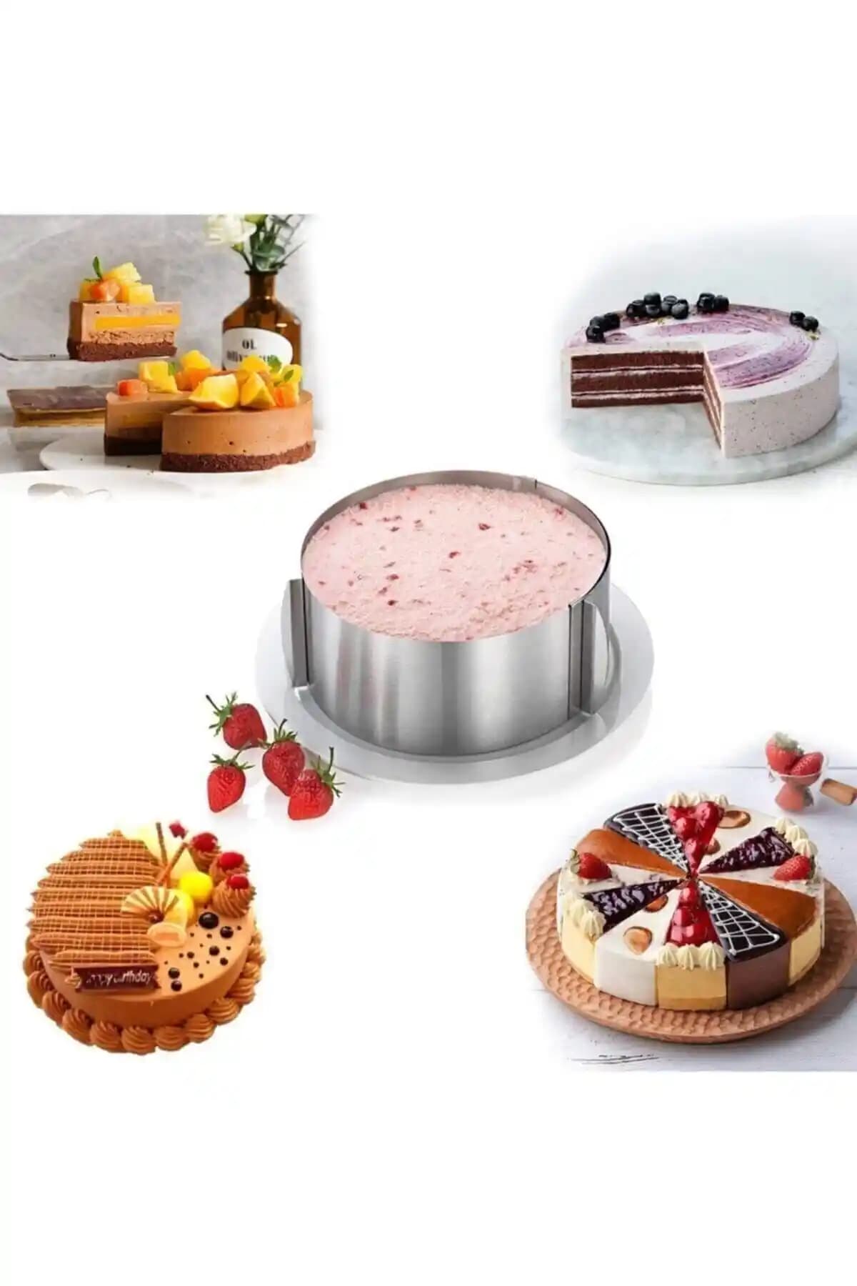 Elit Parti Ayarlanabilir Pasta Çemberi: Çok Amaçlı, Dayanıklı ve Pratik Mutfak Gereci