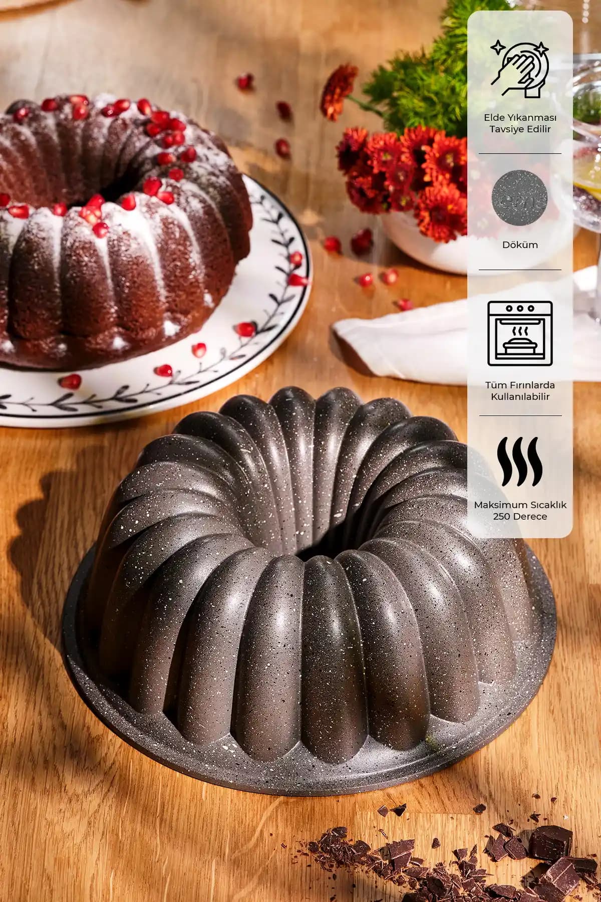 Emsan Arya Döküm Kek Kalıbı: Yüksek Performanslı ve Dayanıklı Pişirme Aracı