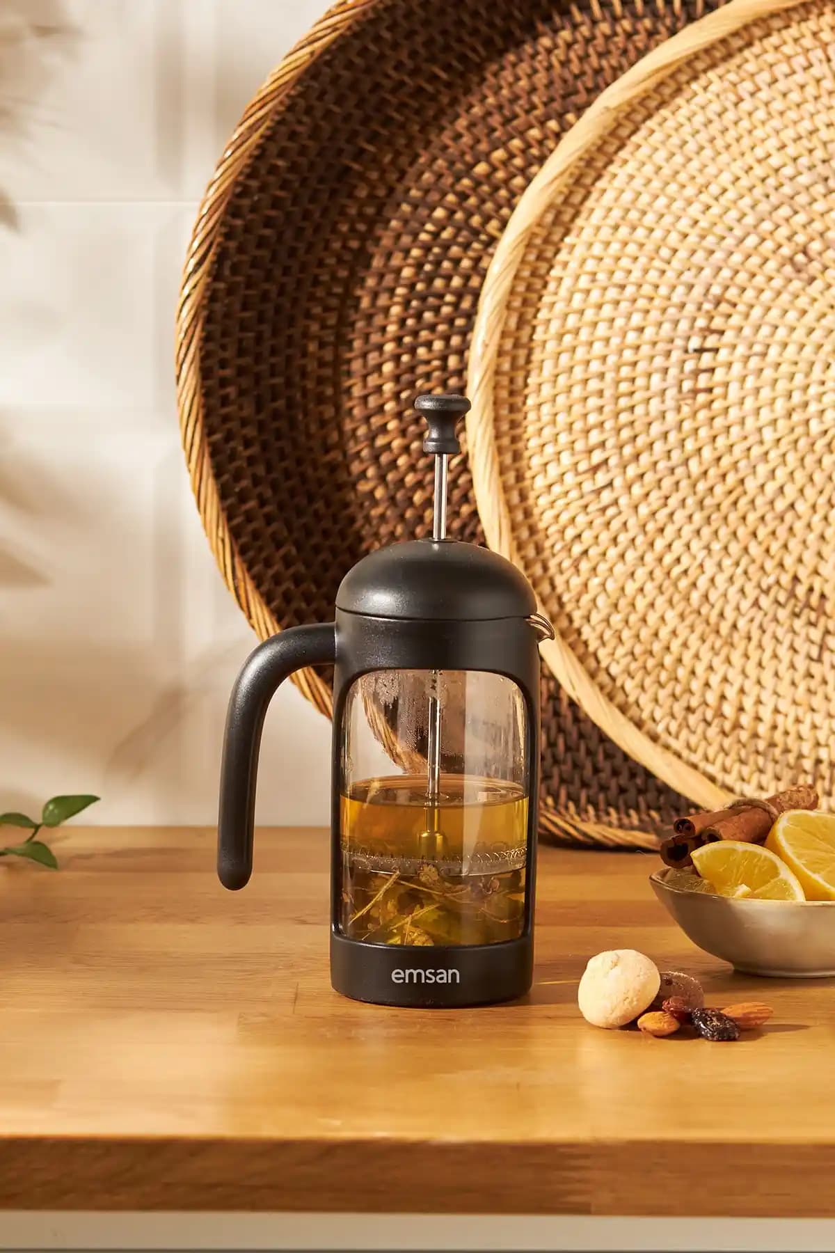 Emsan Simple French Press 350 Ml: Şık ve Dayanıklı Kahve Demleme Aksesuarı