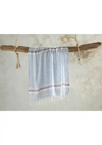 English Home Bony Çizgili Peştamal: Hafif ve Şık Pamuklu Yazlık Plaj ve Banyo Aksesuarı