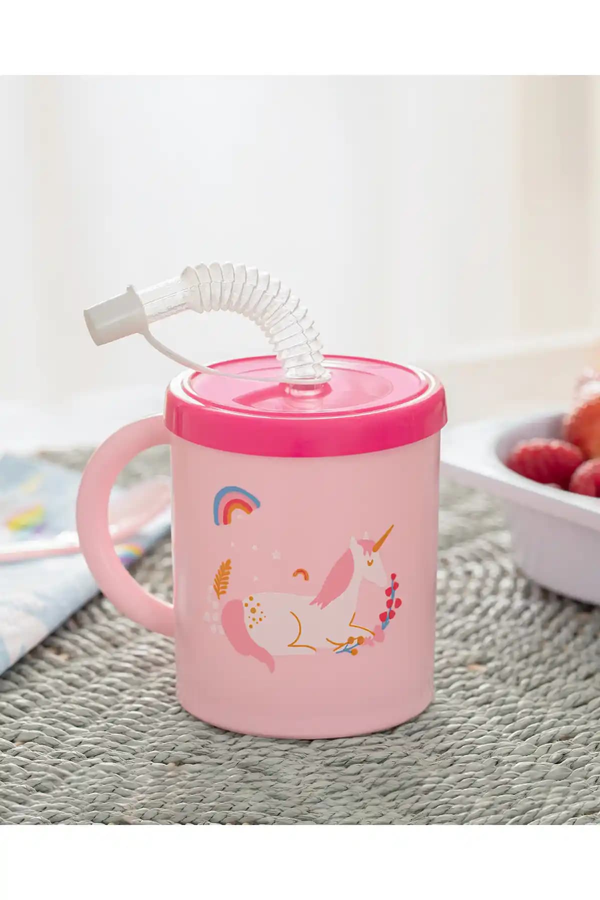 English Home Little Unicorn Pipetli Bardak: Çocuklar İçin Güvenli ve Şık Tasarım