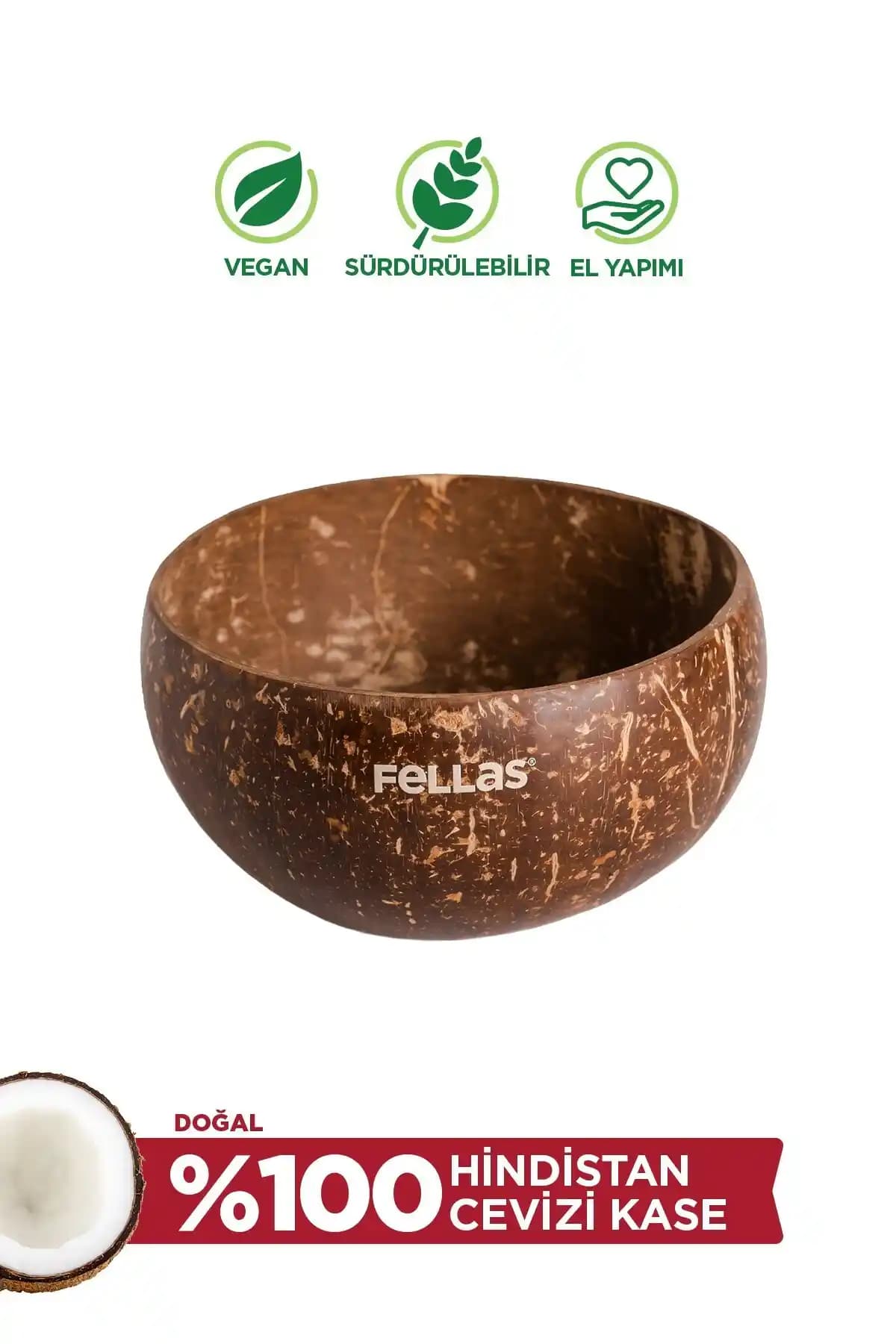 Fellas Jumbo Hindistan Cevizi Kase Doğallık ve Estetiğin Şık Buluşması