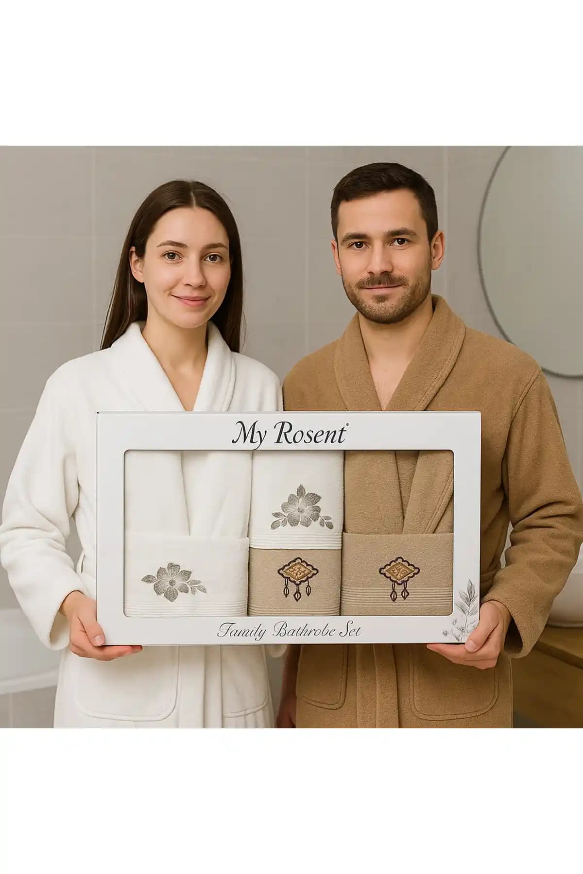 Fiesta Pamuklu Aile Bornoz Seti: Yüksek Kalite ve Şıklık Sunan Modern Tasarım