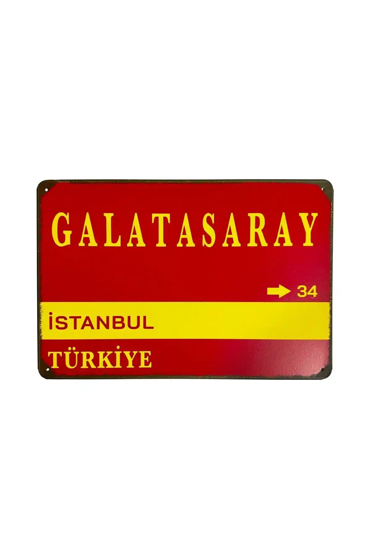 Galatasaray Sokak Tabelası Retro ve Modern Tarzların Buluşması