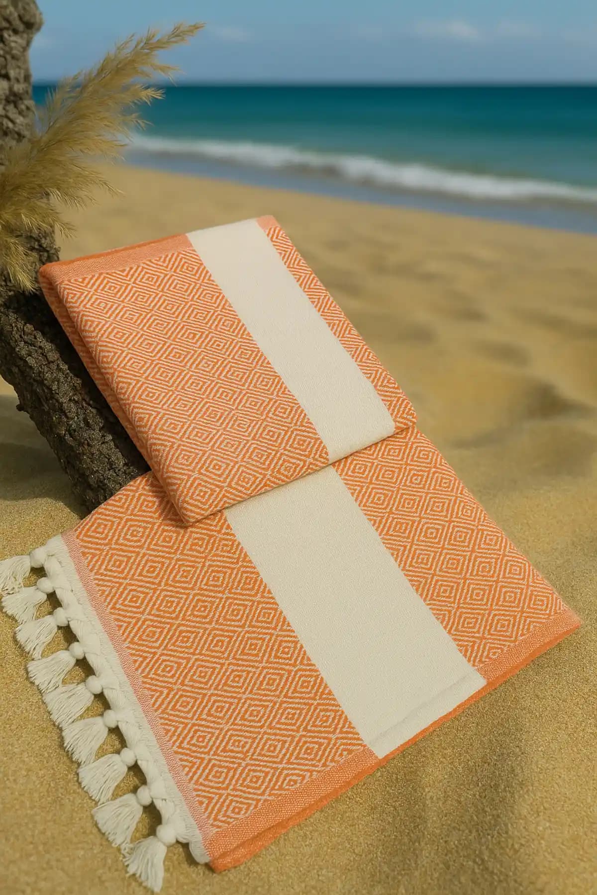 Geleneksel Türk Motifleri ve Modern Tasarımın Buluştuğu Doğal Pamuk Peştemal