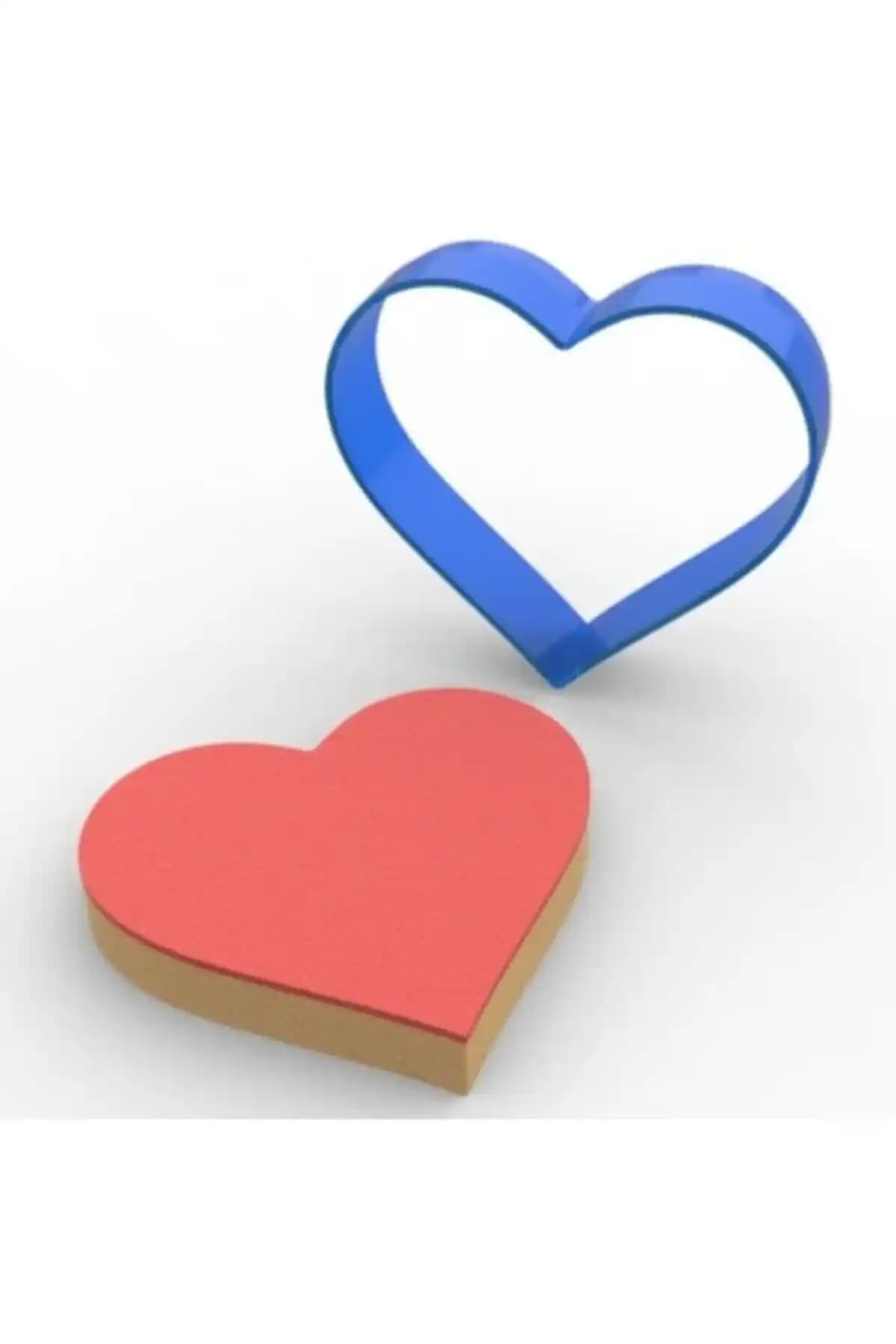 Genel Markalar Kalp Polikarbon Kurabiye ve Şeker Hamuru Kalıbı - Dayanıklı ve Güvenli Mutfak Aleti