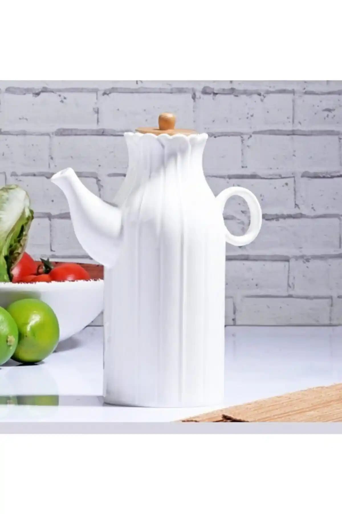Genel Markalar Papatya Model 1 Lt Porselen Yağdanlık Modern ve Şık Tasarım