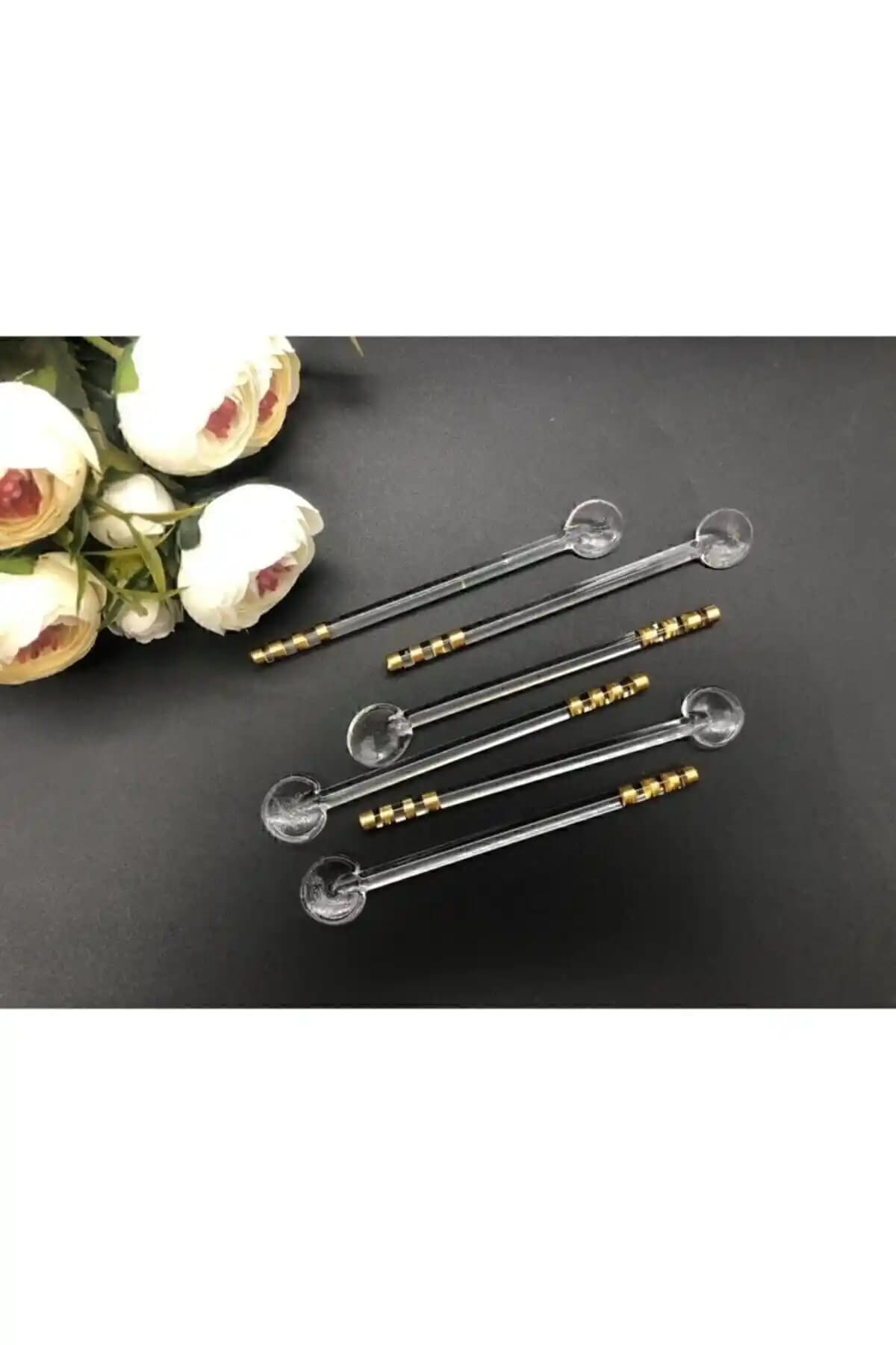Genel Markalar STD Gold 6'lı Cam Çay Kaşığı Klasik Seti Estetik ve Kullanışlı Tasarım