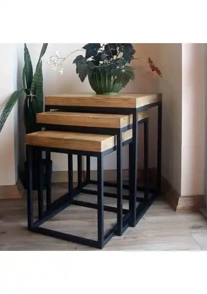 Güven Dekoratif Zigon Sehpa Seti Modern Tasarım ve Fonksiyonellik Bir Arada