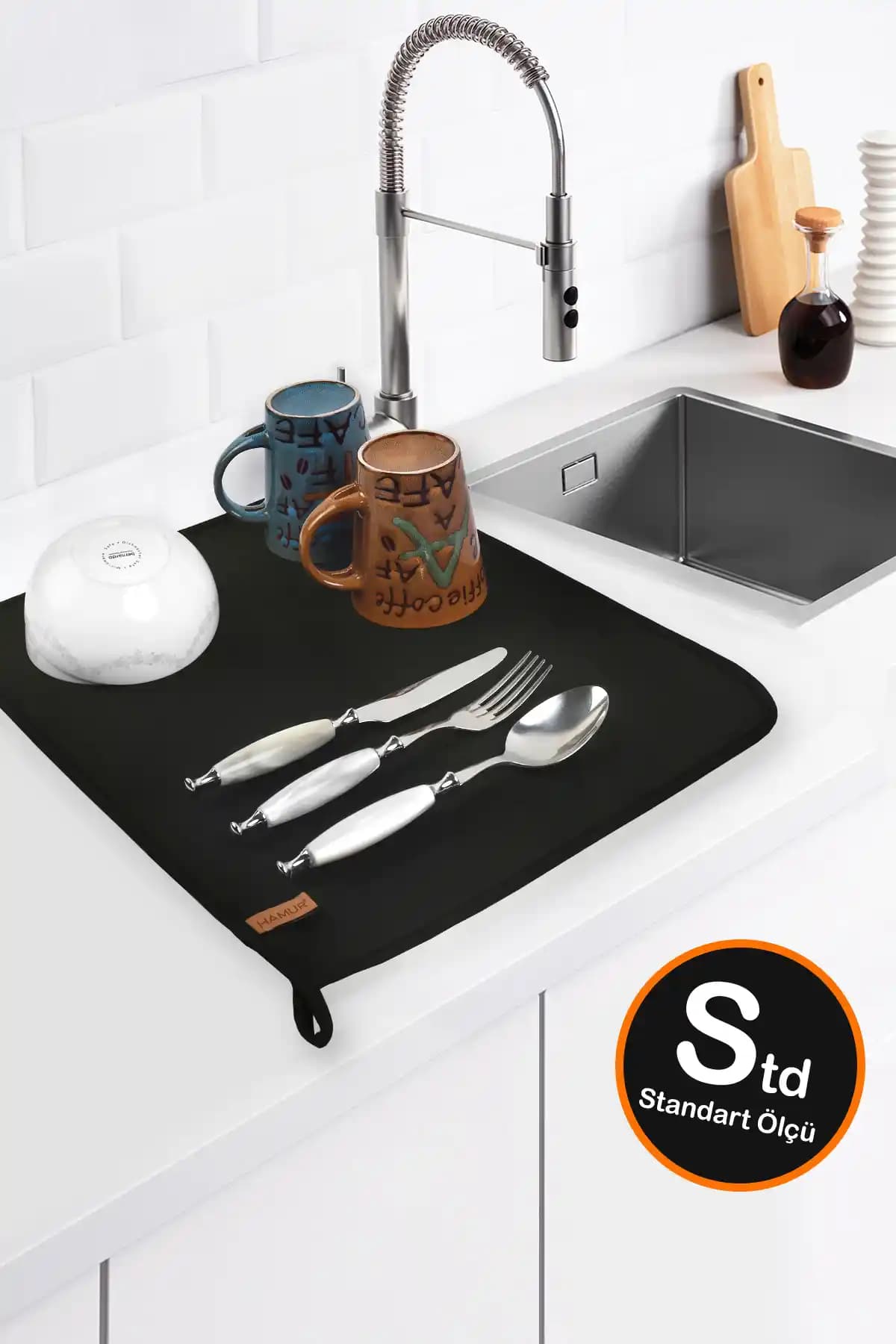 HAMUR Basic S Bulaşık Kurutma Matı: Mutfaklarınız İçin Pratik ve Dayanıklı Çözüm