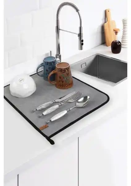 Hamur Mikro Fiber Bulaşık Kurutma Matı: Modern ve Pratik Mutfak Çözümü