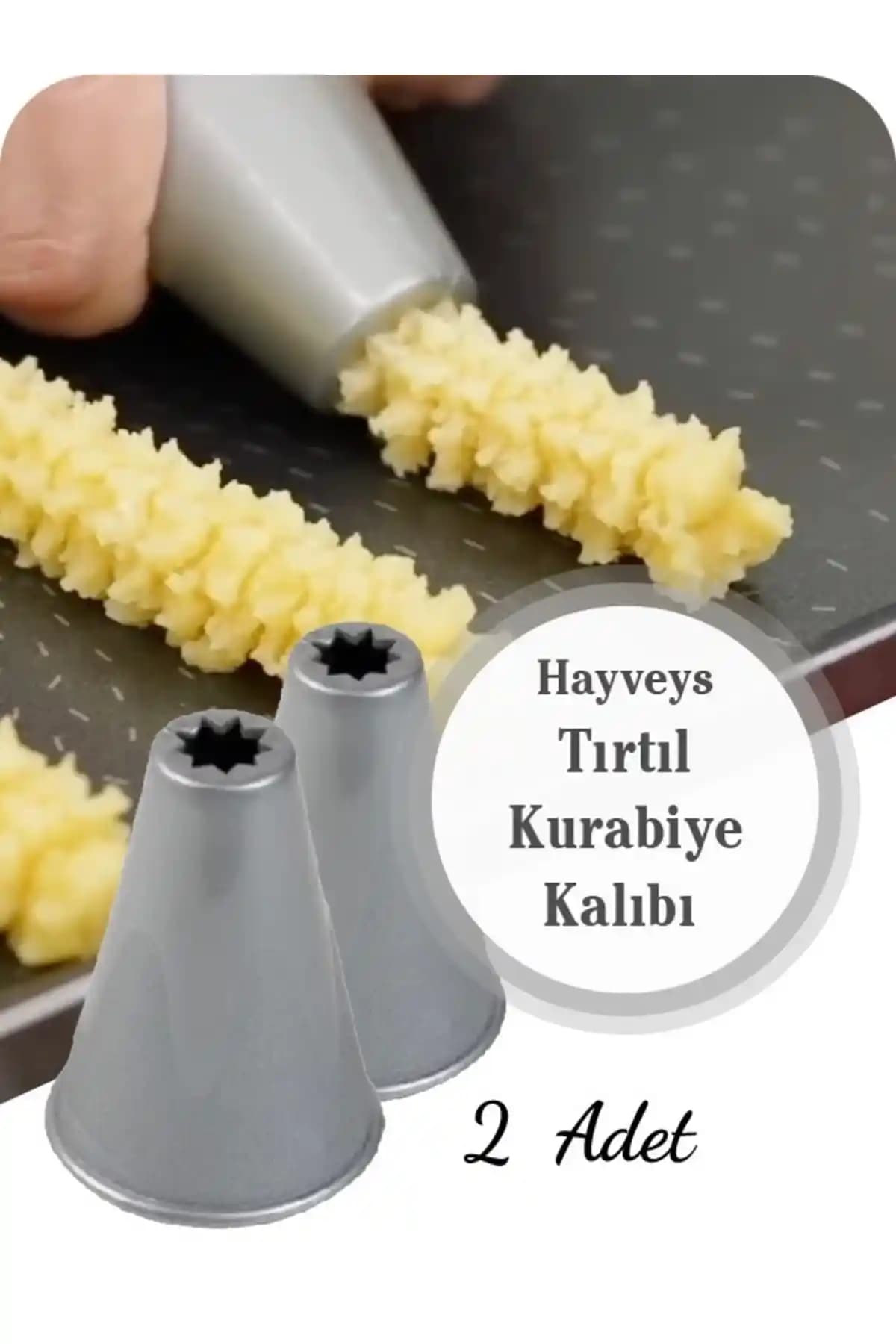 Hayveys 2'li Eğlenceli Tırtıl Tasarımlı Kurabiye Kalıbı ile Mutfakta Yaratıcılığı Artırın