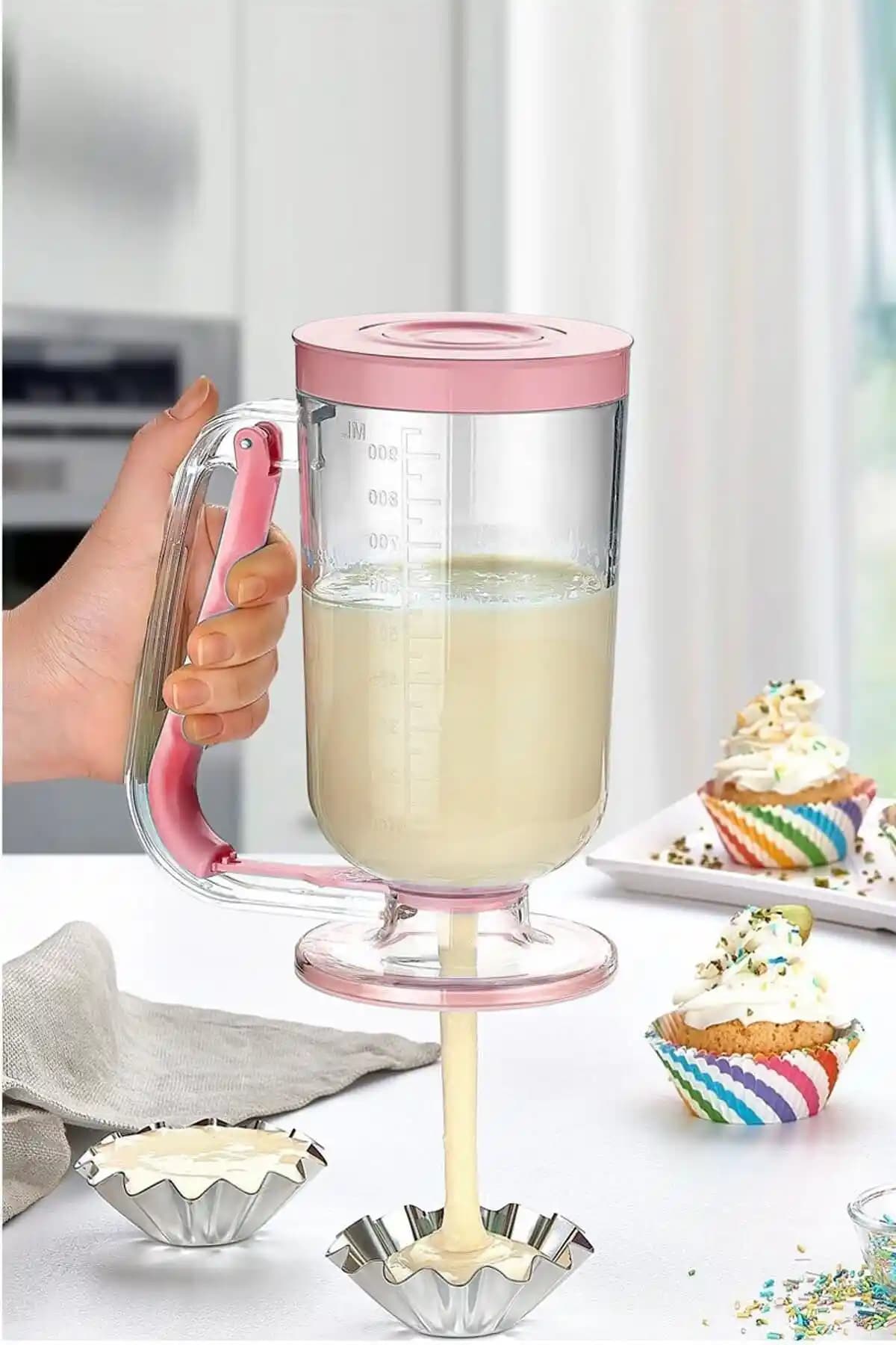 Homea Pankek Dağıtıcı Hamur Porsiyonlayıcı Şekillendirici Pratik Kahvaltı Aracı