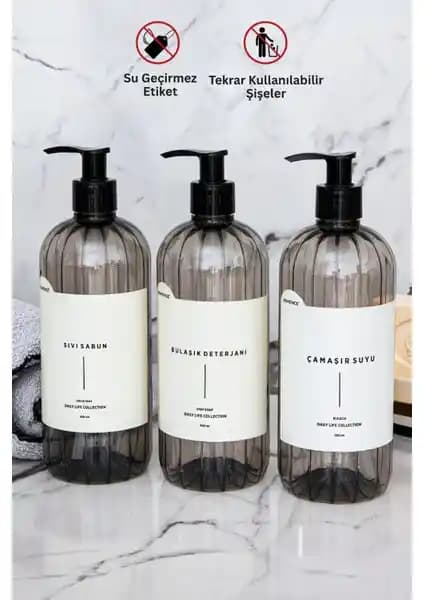 Homence Sıvı Sabun Bulaşık Deterjanı ve Temizlik Seti Modern Tasarım ve Uzun Ömürlü Kullanım