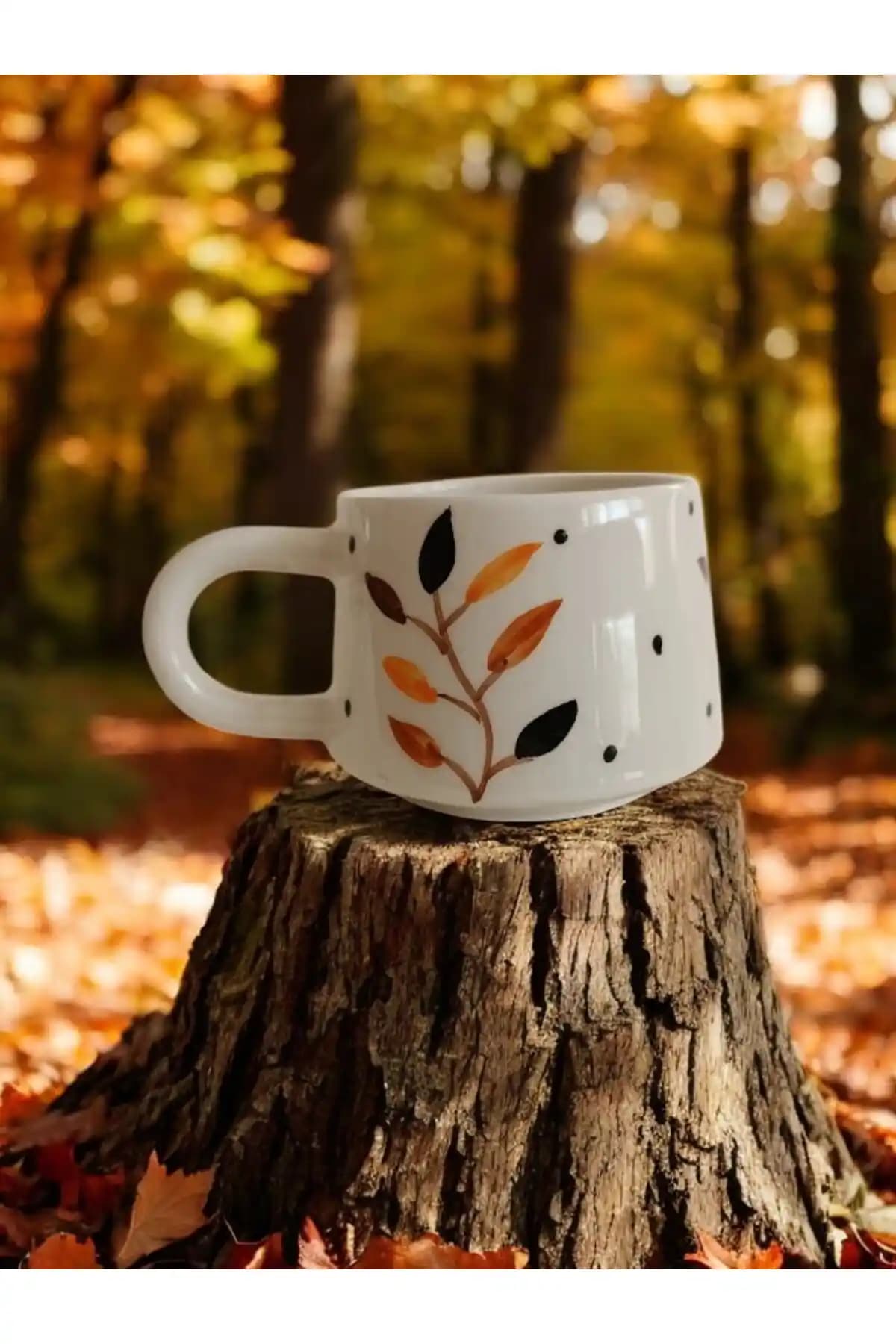 İlbay Çini Takı Bozkır Desenli Seramik Kupa - Geleneksel ve Modern Tasarımın Buluşması