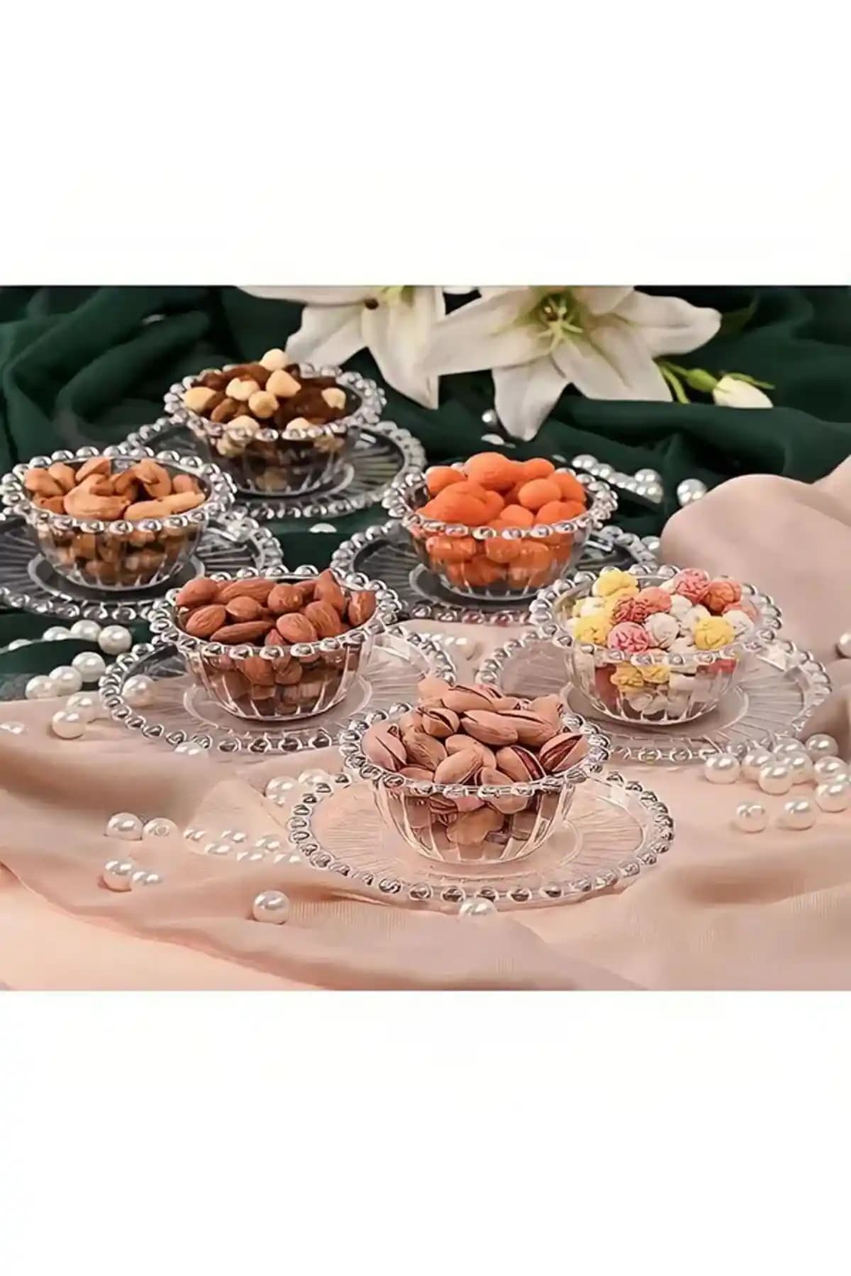 İLBEY Life 12 Parça Akrilik Mutfak Seti 6 Kişilik Şık ve Dayanıklı Sunum Ürünleri