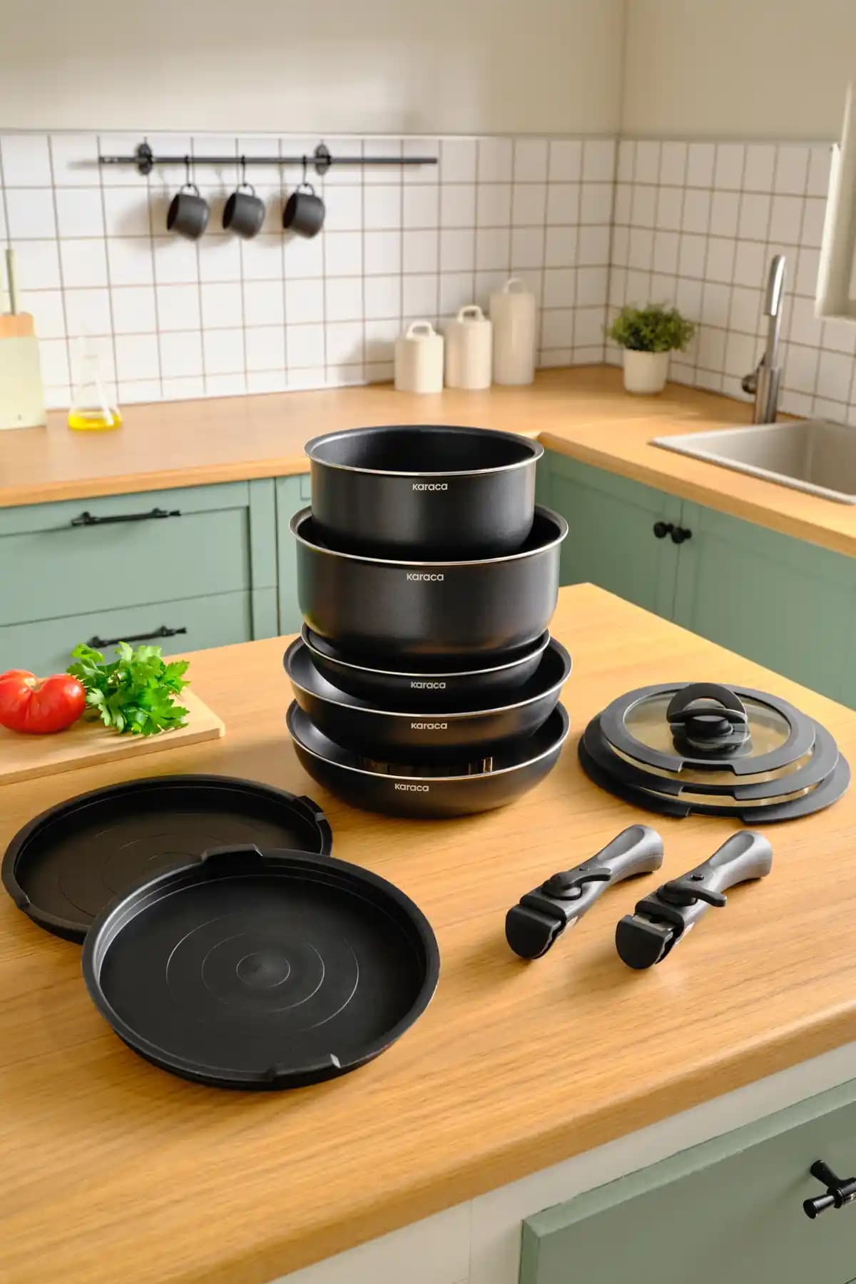 Karaca Biodiamond Easy Clip Çıkarılabilir Saplı Tencere ve Tava Seti Ürün Özellikleri ve Kullanım Avantajları