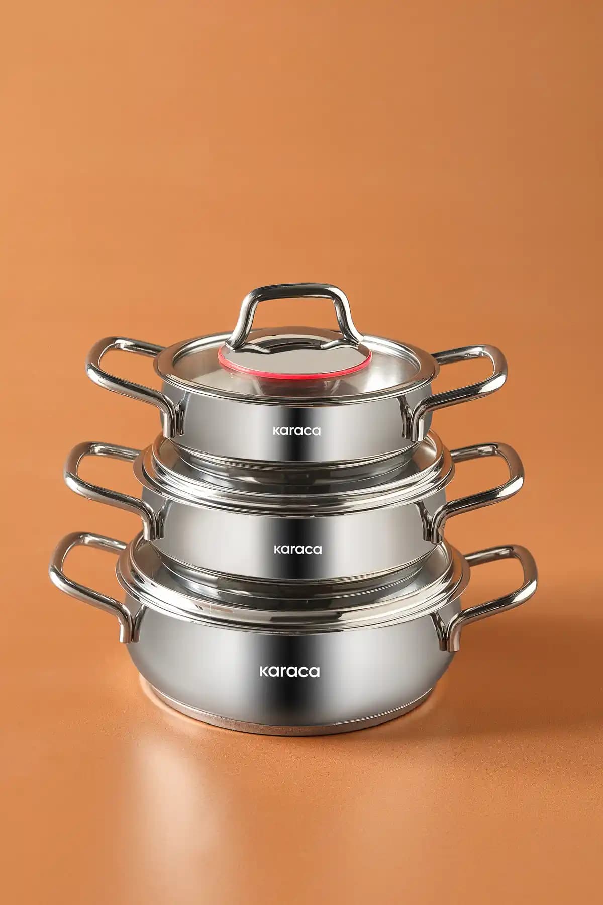 Karaca Emirgan Indüksiyon Tabanlı 6 Parça Çelik Sahan Seti ile Mutfakta Yeni Dönem Başlıyor