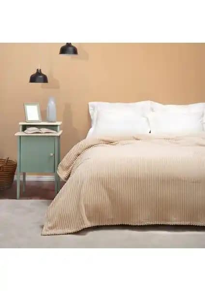 Karaca Home Joena Bej Tek Kişilik Battaniye: Konfor ve Şıklık Sunan Yumuşak ve Dayanıklı Tasarım