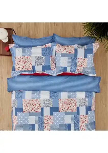 Karaca Home Young Patch Çift Kişilik Nevresim Takımı Kırmızı Modern Tasarım ve Yüksek Kalite