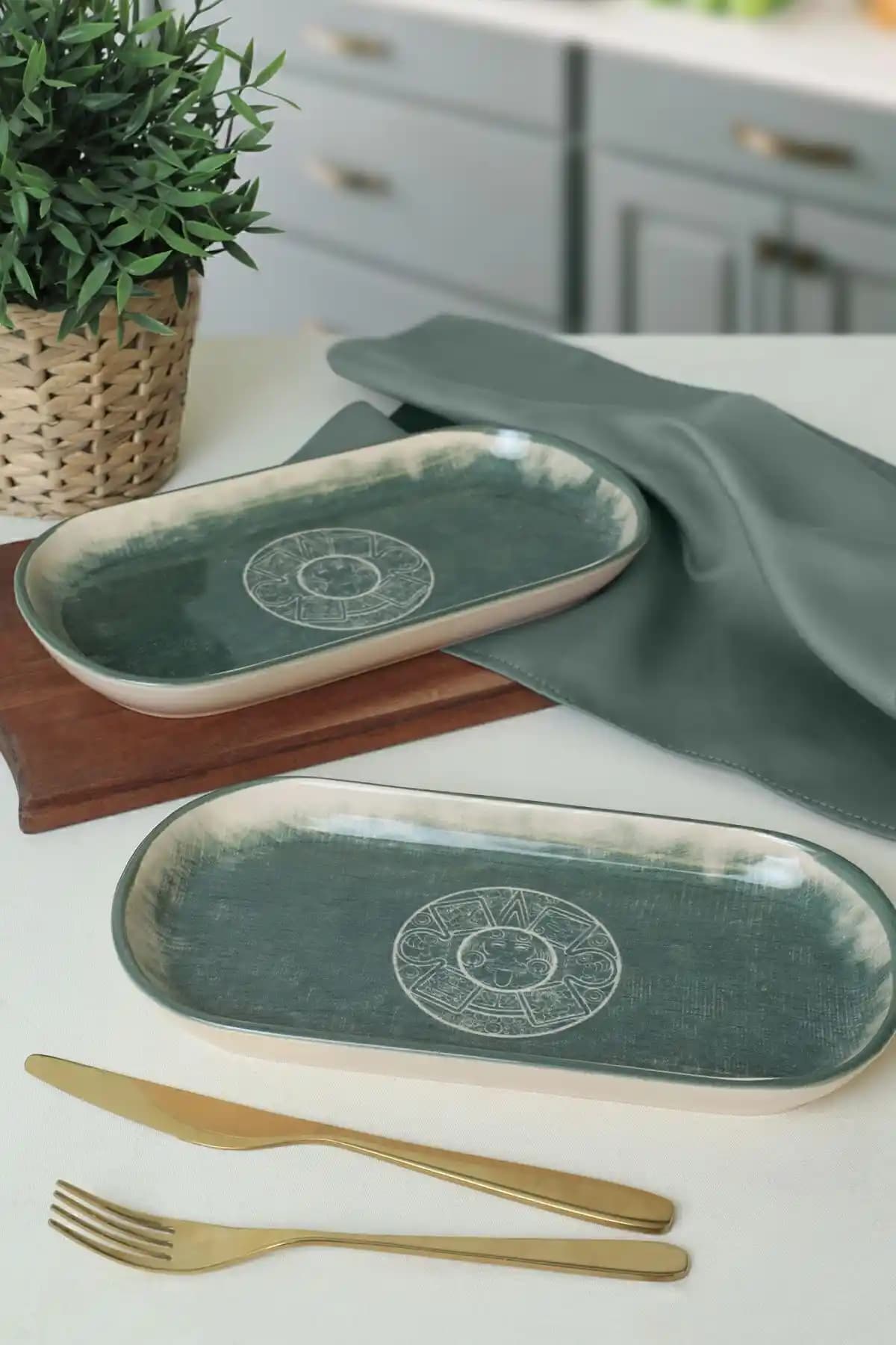 Keramika Maya Noyan Kayık Tabak Seti: Modern ve Sağlıklı Seramik Tasarım