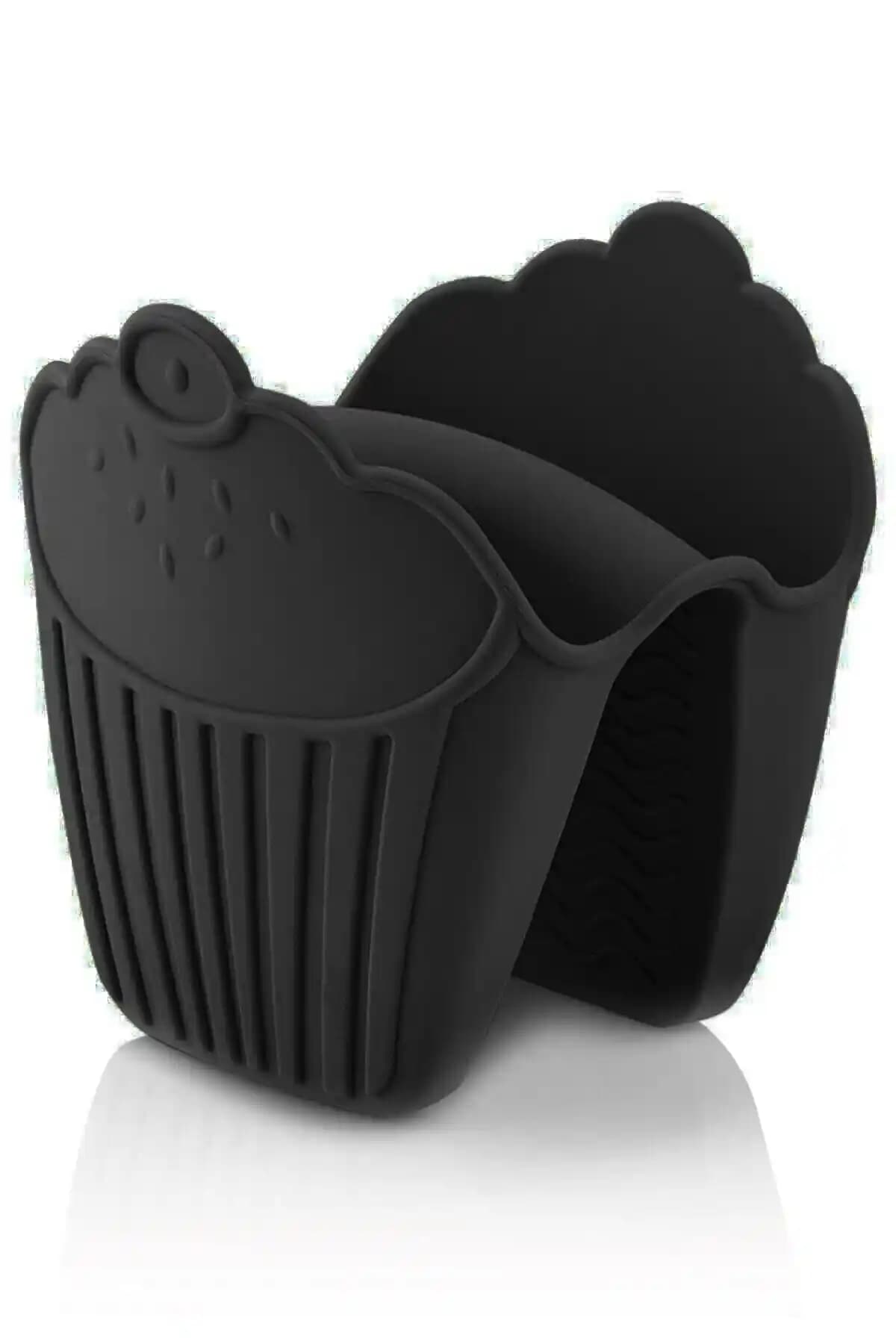 Kitchen Design Lab Siyah Silikon Fırın Eldiveni Güvenli ve Şık Mutfak Aksesuarı