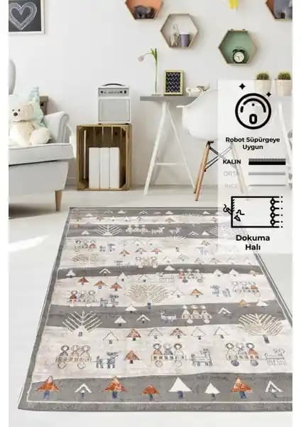 Konfor Kids 4583 Motto Modern Dokuma Çocuk Halısı İncelemesi ve Özellikleri