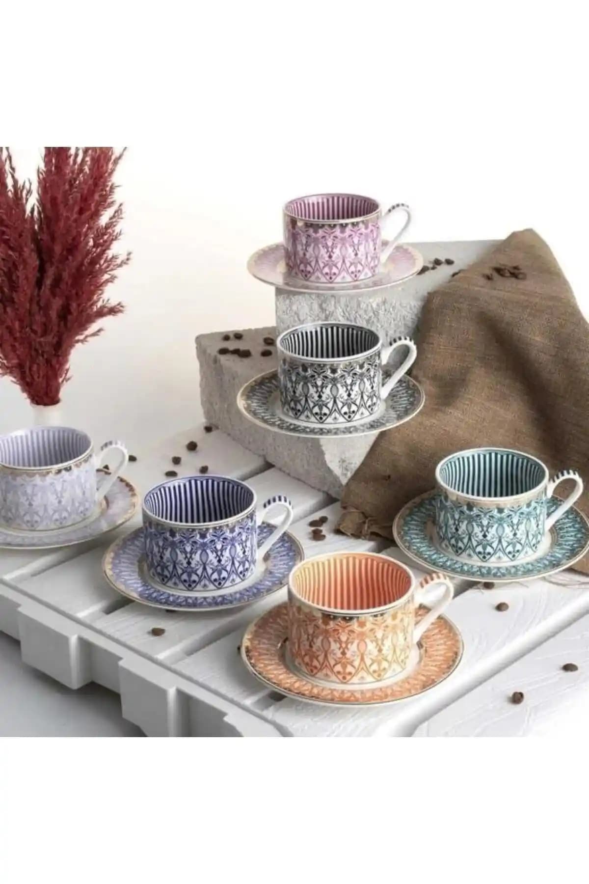 Kosova FNC-08 Bone China 90cc 6'lı Fincan Seti Estetik ve Dayanıklılığıyla Öne Çıkar