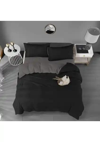 Laliva Çarşafı Lastikli Siyah Gri Nevresim Takımı: Konfor ve Şıklığın Modern Buluşması
