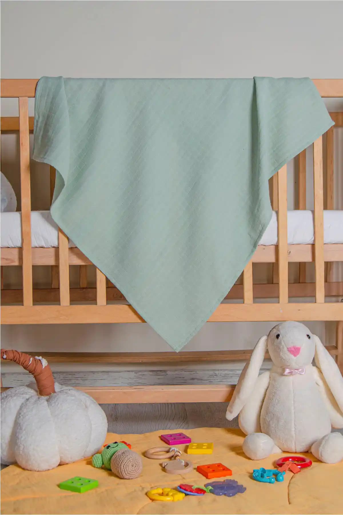 LUCKKA Renkli Çok Amaçlı Müslin Battaniye Bebekler İçin Güvenli ve Konforlu Çok Yönlü Kullanım