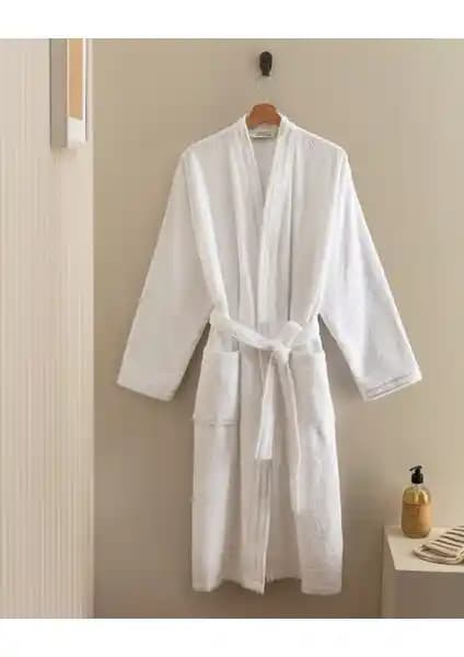 Madame Coco Maynor Kimono Bornoz Unisex %100 Pamuk Şık ve Rahat Kullanım İçin Uygun