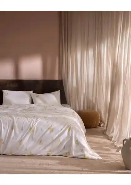 Madame Coco Yvette Tek Kişilik Pamuk Ranforce Sarı Nevresim Takımı Detayları ve Özellikleri