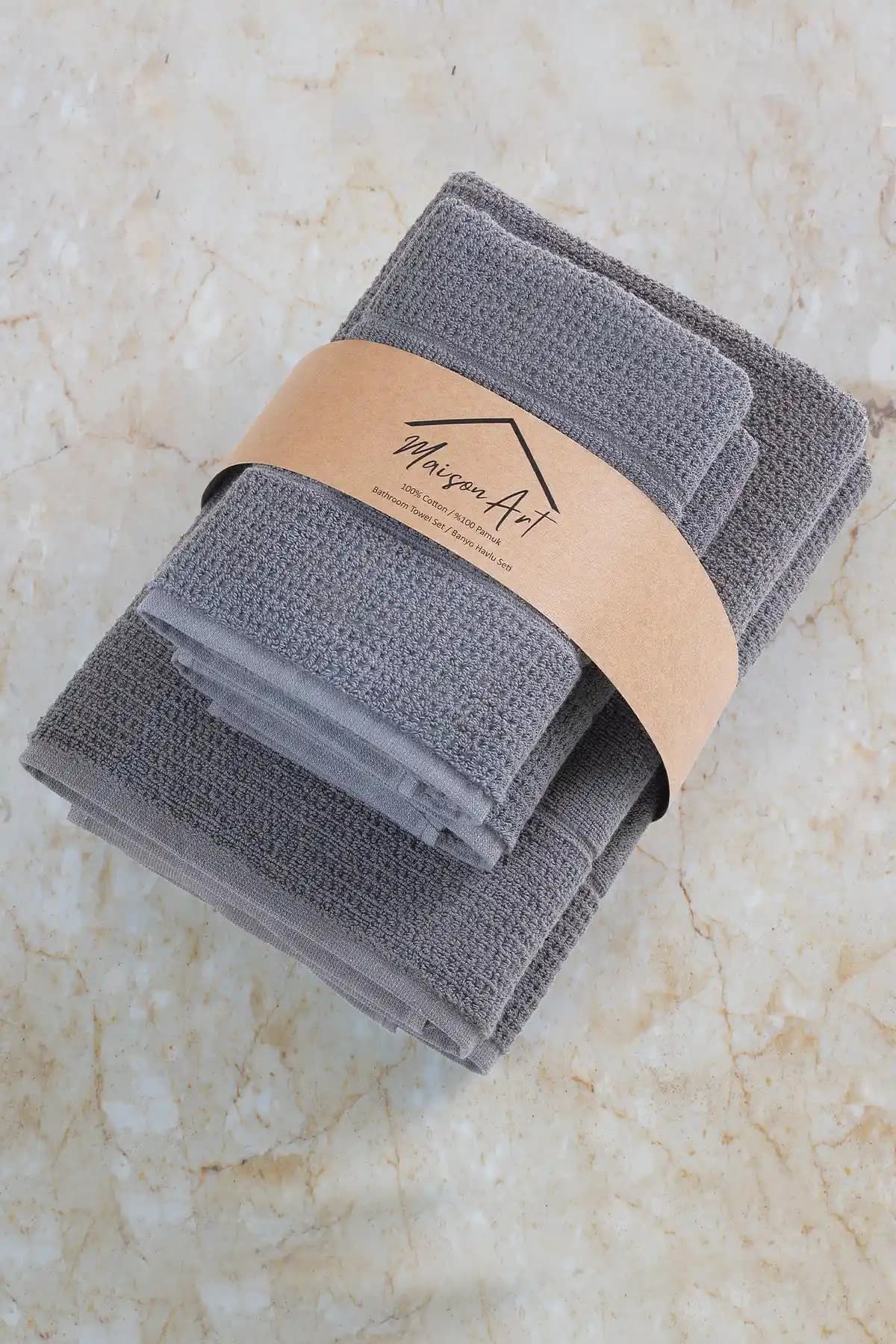 MaisonArt Royal Banyo Havlu Seti: Şık ve Konforlu Pamuklu Havlu Çeşidi