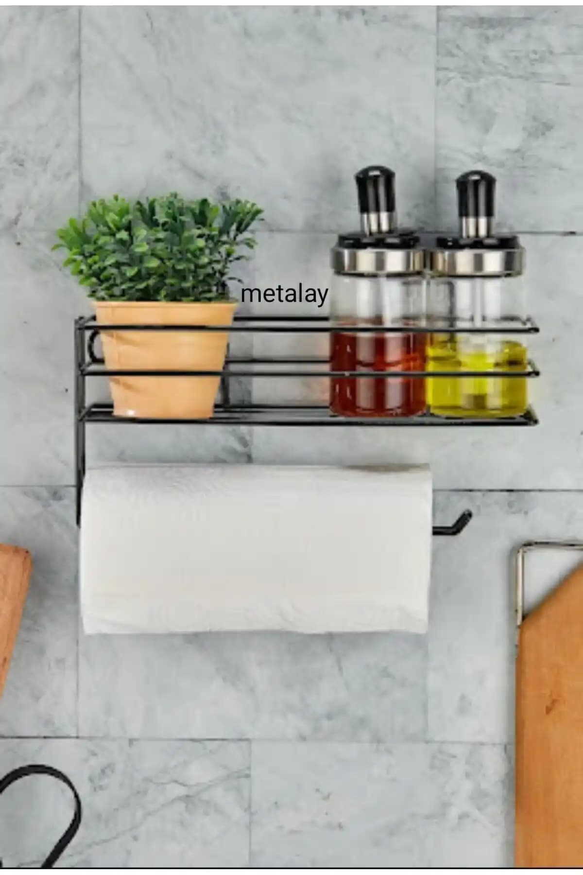 Metalay Yapışkanlı Raflı Kağıt Rulo Havluluk Modern ve Dayanıklı Tasarım