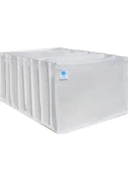 Mia Home Production Beyaz 8 Gözlü Çekmece Düzenleyici - Pratik ve Şık Dolap Organizatörü