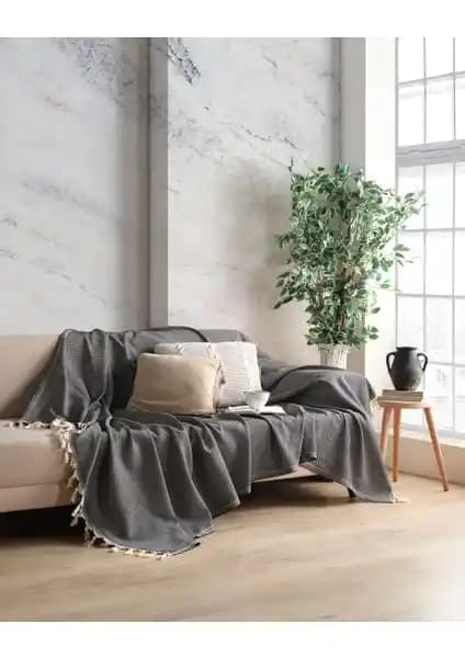 Miracolo Home Pamuklu Dekoratif Koltuk Örtüsü Şık ve Dayanıklı Tasarım