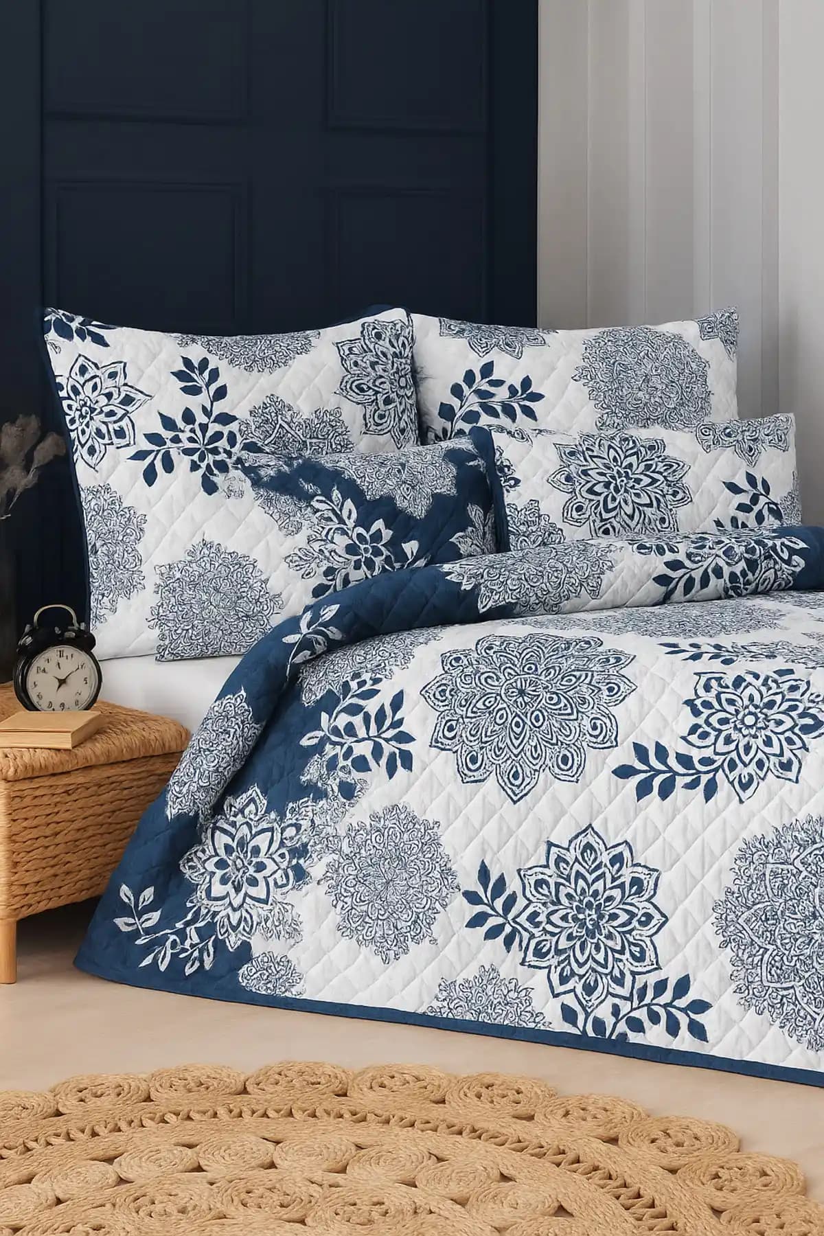 Mislina Home Sardinia Çift Kişilik Kapitone Pike: Modern ve Dayanıklı Yatak Örtüsü