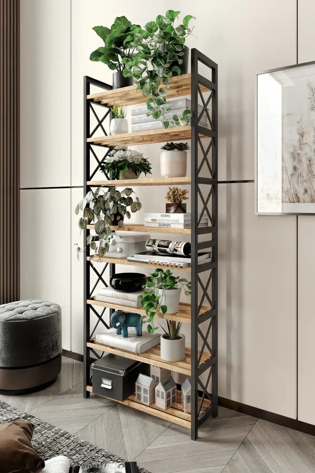 Modern Çok Katmanlı Dekoratif Saksılık Ev ve Ofis İçin Uygun Tasarım