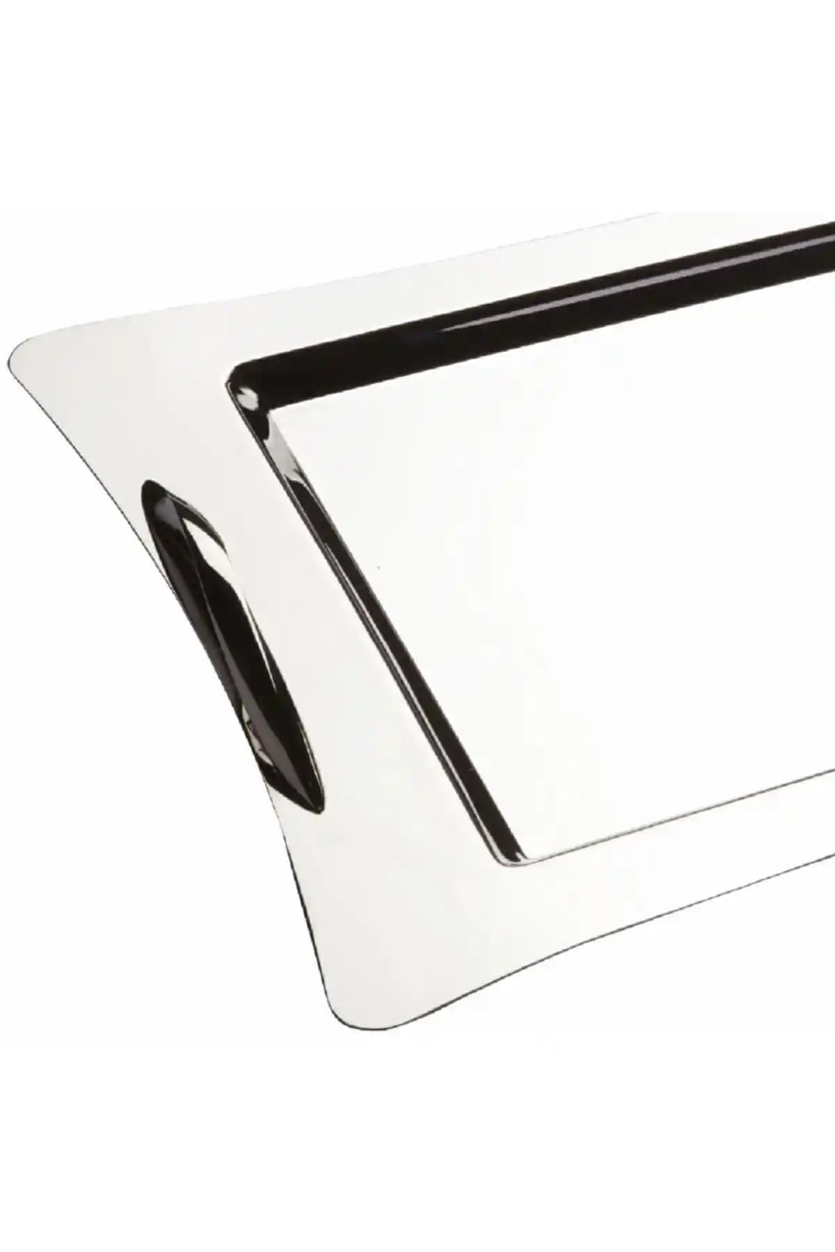 Nehir Karanfil Sade Çelik Çay Tepsisi: Şıklık ve Dayanıklılık Bir Arada