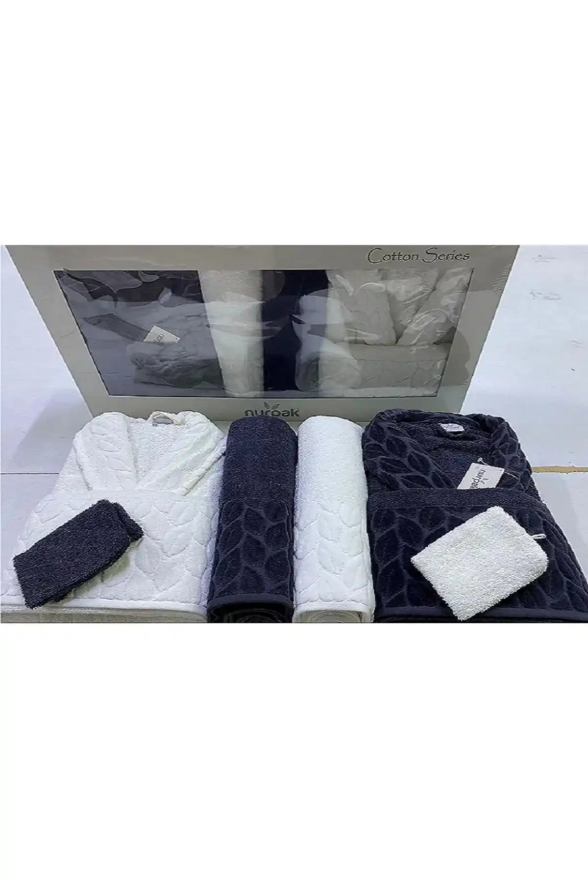 Nurpak Hazal Aile Bornoz Seti: Yumuşaklık ve Şıklığın Modern Buluşması