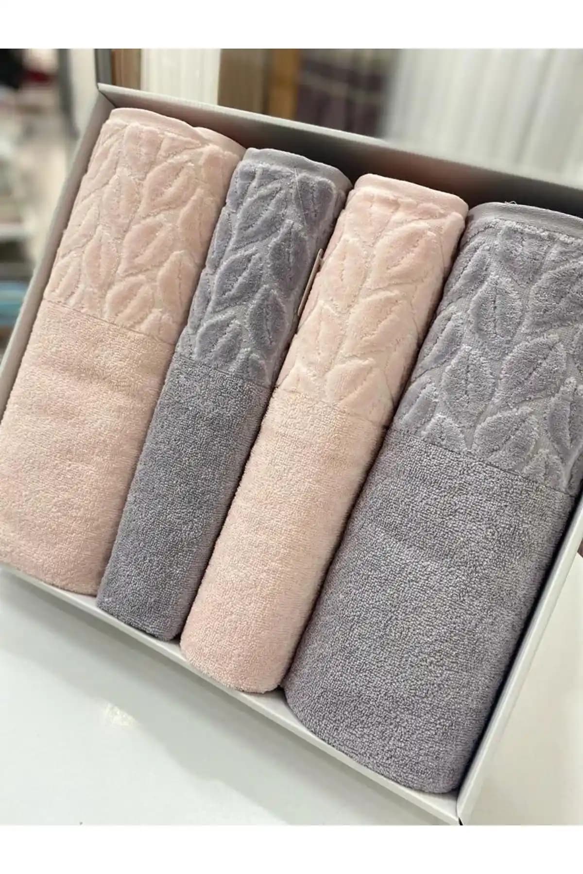 Nurpak Hazal Banyo Havlu Takımı 4 Parça Konfor ve Şıklık Sunar