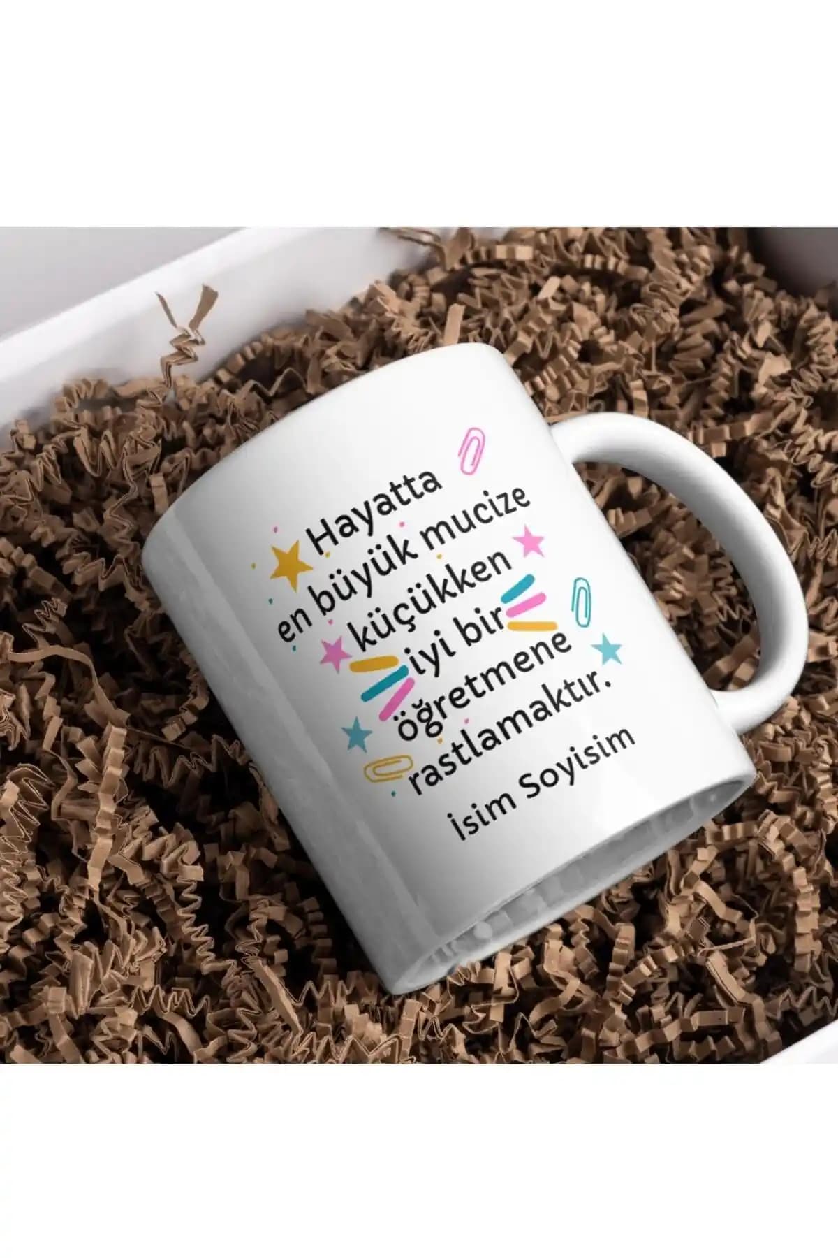 Öğretmenler İçin Kişiselleştirilebilir Seramik Kupa Bardak - Anlamlı Hediye Seçeneği