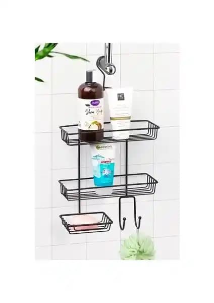 Okyanus Home Askılı Metal Duş Rafı Modern ve Pratik Banyo Düzeni Çözümü