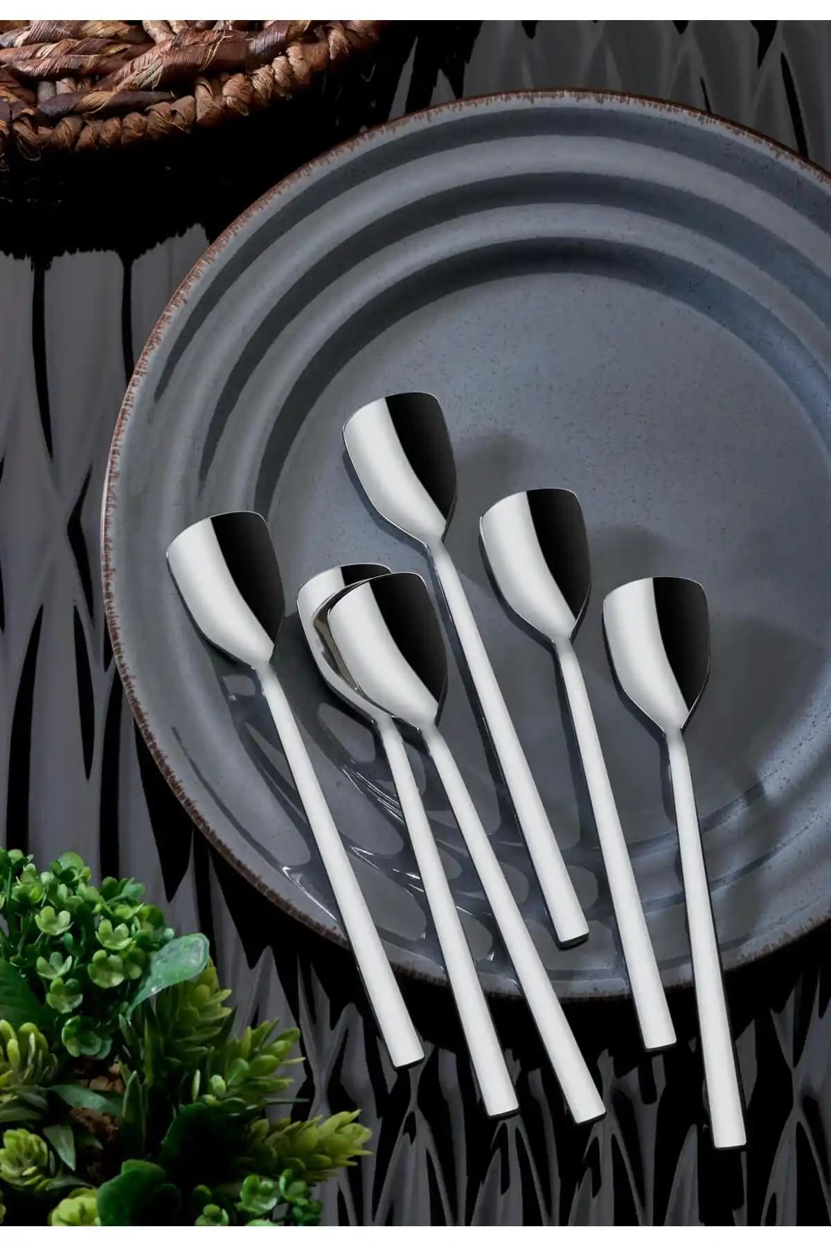 Onon Olimpos 6'lı Dondurma Kaşığı Seti 18/10 Paslanmaz Çelik Güvenilir ve Şık Tasarım