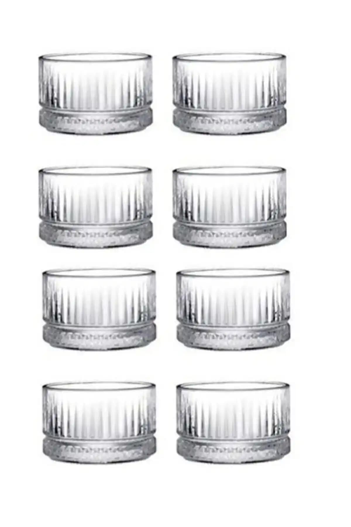 Paşabahçe Elysia 8 Adet Cam Çerezlik Seti Modern ve Estetik Mutfak Aksesuarı