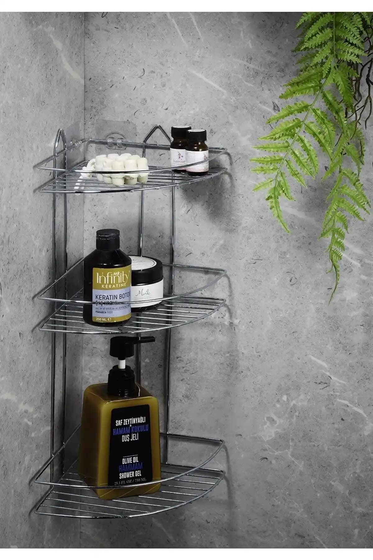 Paslanmaz Çelik Banyo Köşeliği Modern Tasarım ve Uzun Ömürlü Kullanım İçin